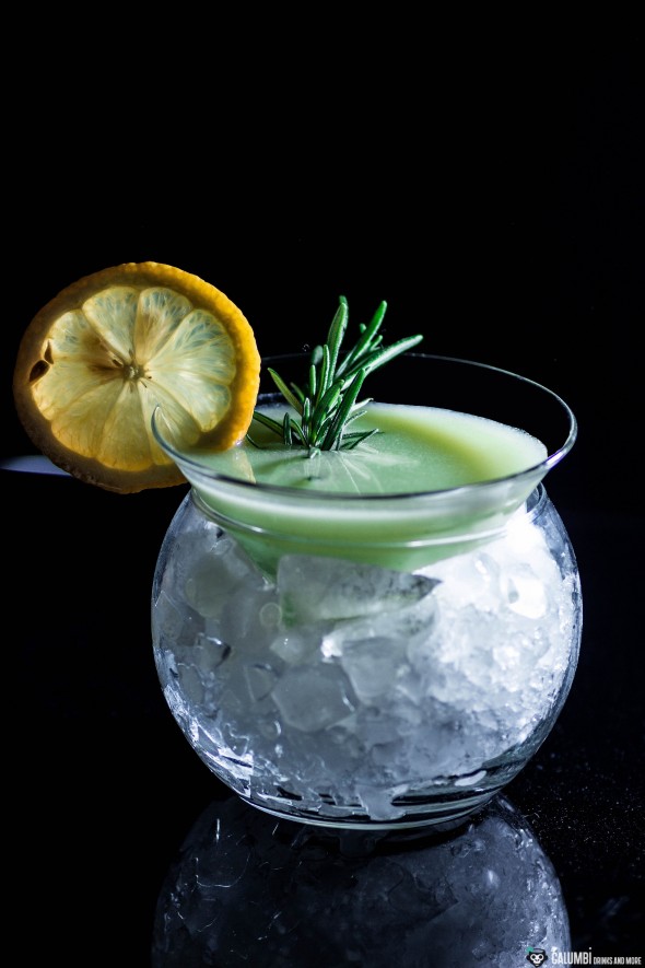 Rosemary Lemon Curd Martini 